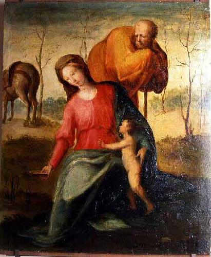 The Flight into Egypt, Domenico di Pace Beccafumi